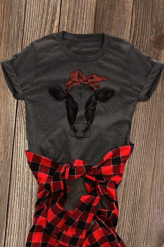 Cow Bandana Print T-shirt